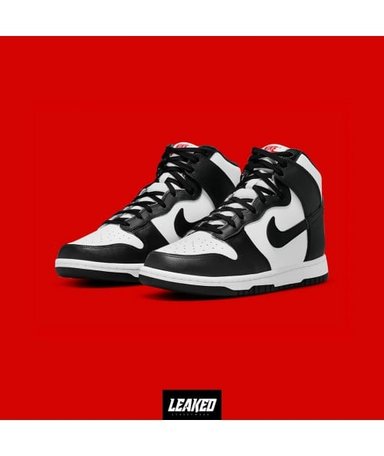 ZAPATILLAS NIKE DUNK HIGH MUJER WHITE BLACK - 1