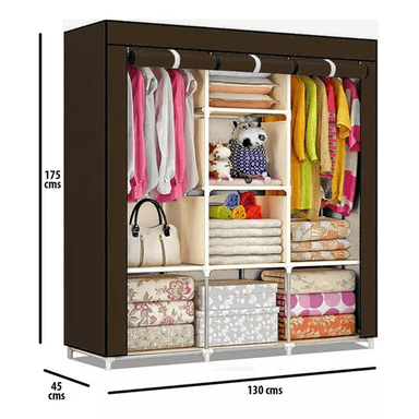 ARMARIO CLOSET ROPERO ARMABLE GRANDE 175X45X130CM MORADO - 8