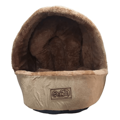 CAMA PARA MASCOTAS IGLÚ FELPA SUAVE L CAFÉ - 3