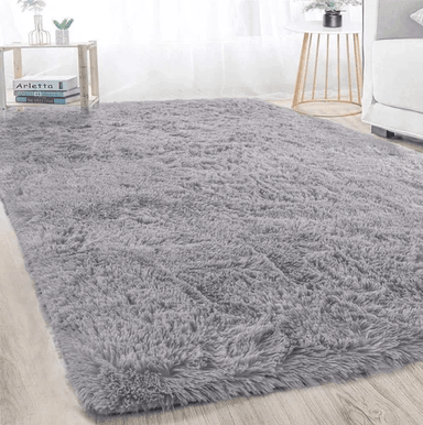 ALFOMBRA PELUDA GRANDE 2X2.4 M GRIS - 2