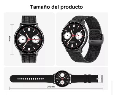 RELOJ INTELIGENTE HOMBRE MUJER SMARTWATCH LLAMADA BLUETOOTH - 2