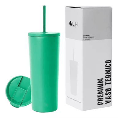 VASO TÉRMICO MUG LH 700 LT, ACERO INOXIDABLE, VERDE MENTA - 1