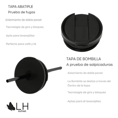 VASO TÉRMICO MUG LH 700 LT, ACERO INOXIDABLE, VERDE MENTA - 3