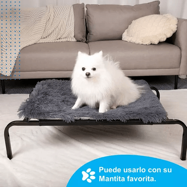 CAMA ELEVADA PARA PERRO Y GATO REFRESCANTE NEGRO - 3