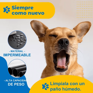 CAMA ELEVADA PARA PERRO Y GATO REFRESCANTE NEGRO - 4