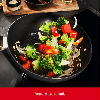 SARTÉN TEFAL G2550702 DE 30 CM, UNLIMITED, COLOR EN COLOR NEGRO - 5