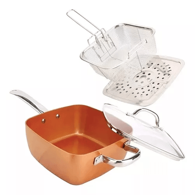 SARTÉN ANTIADHERENTE, SET DE COBRE - 1