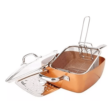 SARTÉN ANTIADHERENTE, SET DE COBRE - 5