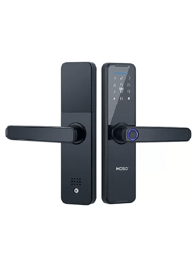 CERRADURA INTELIGENTE DIGITAL ELÉCTRICA TUYA APP CON WIFI NEGRA - 2