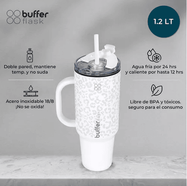 VASO TÉRMICO MUG BUFFER, 1.2 L, ACERO INOXIDABLE, FRÍO Y CALOR - 2