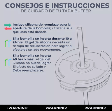 VASO TÉRMICO MUG BUFFER, 1.2 L, ACERO INOXIDABLE, FRÍO Y CALOR - 5