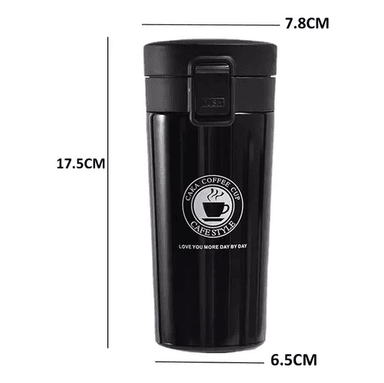 TERMO DE CAFÉ DE ACERO INOXIDABLE, TAZA DE AGUA CALIENTE, 380 ML - 2