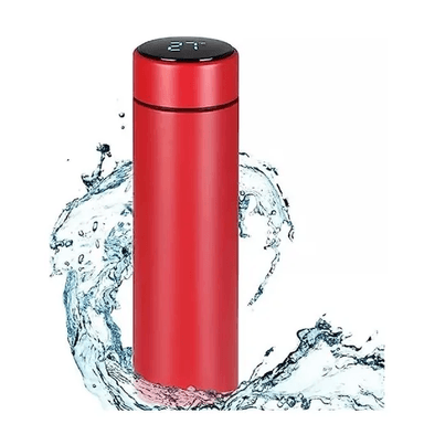 TERMO CON PANTALLA DIGITAL, COLOR ROJO MATE - 4