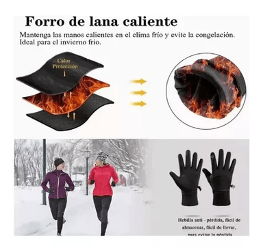 GUANTES IMPERMEABLES TÉRMICOS DE MOTO TALLA XL, COLOR NEGRO - 7