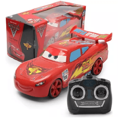 JUGUETE AUTO CONTROL REMOTO RAYO MCQUEEN PIXAR CARS EN COLOR ROJO - 1