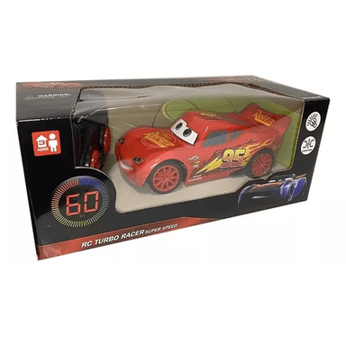 JUGUETE AUTO CONTROL REMOTO RAYO MCQUEEN PIXAR CARS EN COLOR ROJO - 2