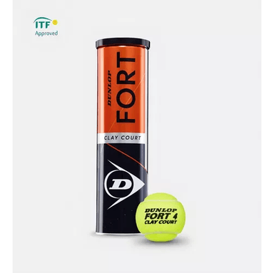TARRO DE PELOTAS DE TENIS DUNLOP FORT CLAY, X4 - 3