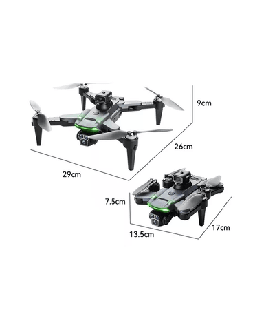 DRON PLEGABLE CON CÁMARA Y RETORNO AUTOMÁTICO 4K EN COLOR NEGRO - 2