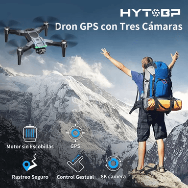DRON PLEGABLE CON CÁMARA Y RETORNO AUTOMÁTICO 4K EN COLOR NEGRO - 7