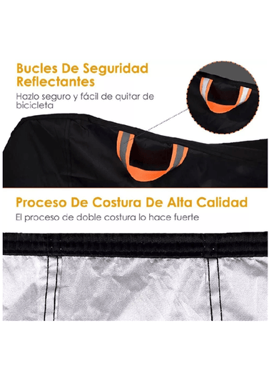 CARPA COBERTOR FUNDA PARA BICICLETA IMPERMEABLE 110X200 CM - 4