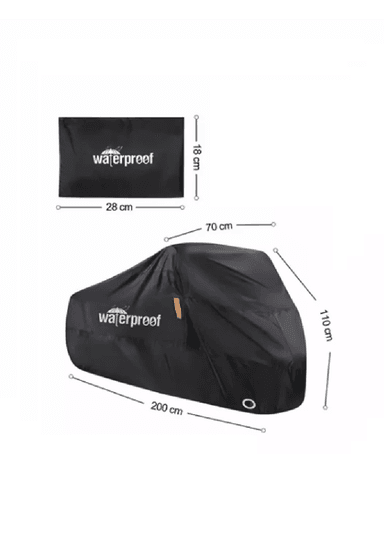 COBERTOR FUNDA CUBRE BICICLETA IMPERMEABLE PROTECTOR 110X200 - 4