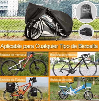 COBERTOR FUNDA CUBRE BICICLETA IMPERMEABLE PROTECTOR 110X200 - 6
