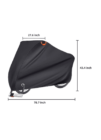CARPA COBERTOR FUNDA PARA BICICLETA IMPERMEABLE 110X200 CM - 2
