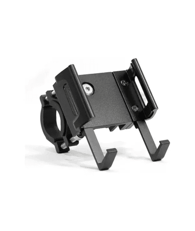 PORTA SMARTPHONE CELULAR METÁLICO PARA MOTO Y BICICLETA, COLOR EN COLOR NEGRO - 6