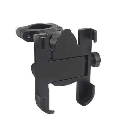 SOPORTE PORTA CELULAR MÓVIL PARA MOTO Y BICI, METÁLICO ANTIVIBRACIÓN, COLOR EN COLOR NEGRO - 1