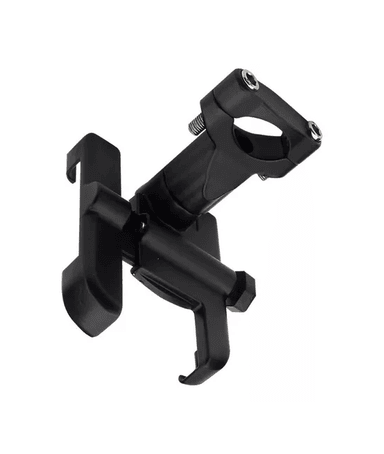 SOPORTE PORTA CELULAR MÓVIL PARA MOTO Y BICI, METÁLICO ANTIVIBRACIÓN, COLOR EN COLOR NEGRO - 2