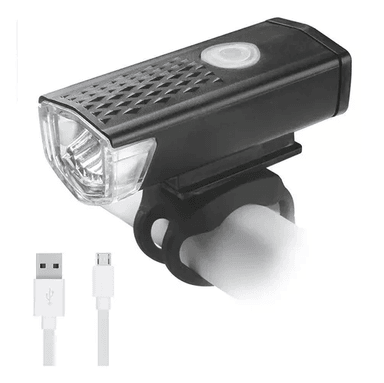 PACK DE 2 LUCES LED PARA BICICLETA, USB, TRASERA Y DELANTERA, FOCO - 4
