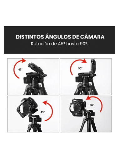 TRÍPODE PROFESIONAL PARA CÁMARA, CELULAR, VIDEO - 5