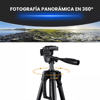 TRÍPODE PROFESIONAL PARA CÁMARA, CELULAR, VIDEO - 7