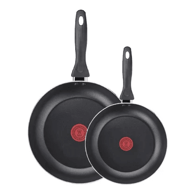 SET DE 2 SARTENES EASY COOK TEFAL, 24 CM Y 30 CM, ALUMINIO, COLOR EN COLOR NEGRO - 2