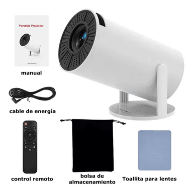 PROYECTOR MINI PORTÁTIL PROFESIONAL 4K HD LED 1080P 9000 LM - 1