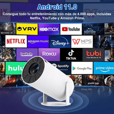 PROYECTOR MINI PORTÁTIL PROFESIONAL 4K HD LED 1080P 9000 LM - 3