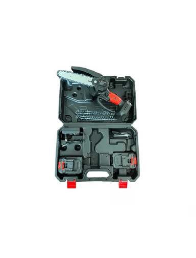 MOTOSIERRA PODADORA ELÉCTRICA MZ2BAT6 6 PULGADAS 2 BATERÍAS EN COLOR NEGRO - 6