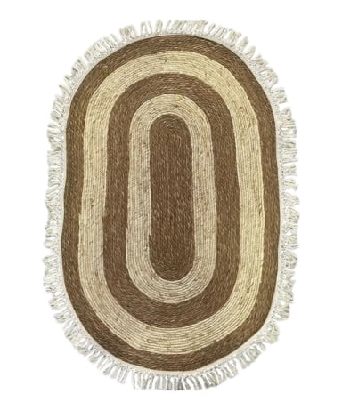 ALFOMBRA REDONDA 140X140CM ANTIDESLIZANTE HOGAR - 1