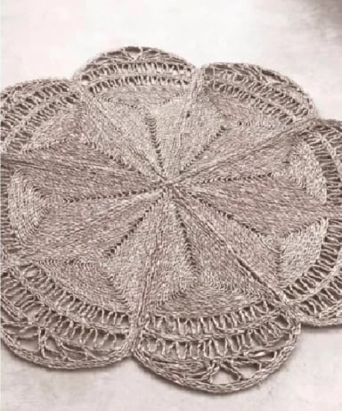 ALFOMBRA REDONDA YUTE 100CM - 1