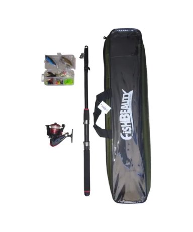 KIT INICIACION CAÑA DE PESCA 210CM CON ACCESORIOS - 3