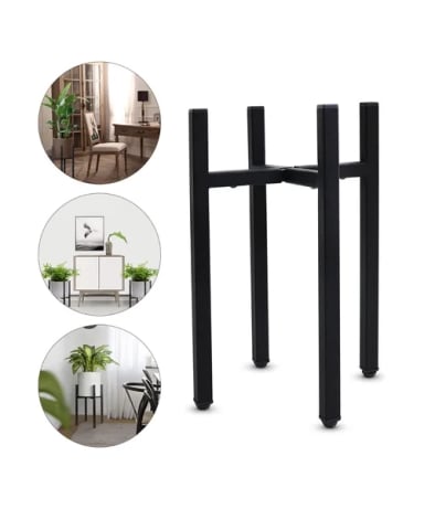 SET ORGANIZADOR PEDESTAL PORTA MACETERO DECORATIVO METAL - 2