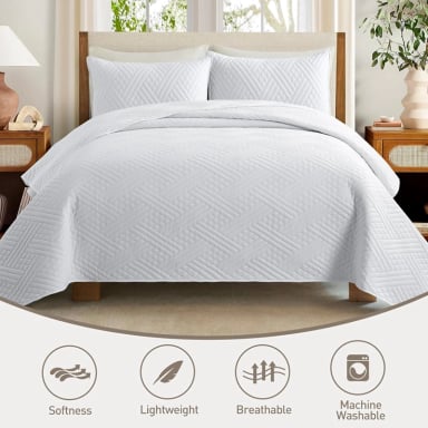 QUILT VERANO BLANCO 2 PLAZAS 230X250CM - 4