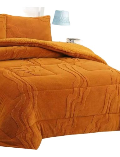 COBERTOR CHIPORRO SUPER KING 250X270 COLOR NARANJA - 2