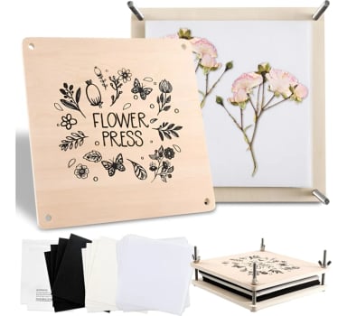 KIT PRENSAS DE FLORES Y PLANTAS ESTAMPADO FLORAL - 1