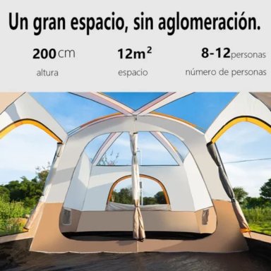 CARPA CAMPING 8-12 PERSONAS DOBLE CAPA - 3