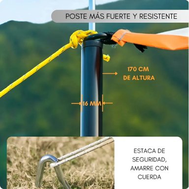 CARPA CAMPING 8-12 PERSONAS DOBLE CAPA - 5