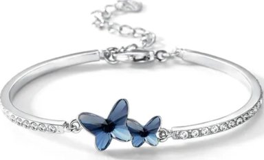 PULSERA CRISTAL SWAROVSKI MARIPOSA RODINADA - 1