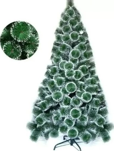 ARBOL DE NAVIDAD FRONDOSO 1.8 MT TUPIDO BASE METALICA - 1
