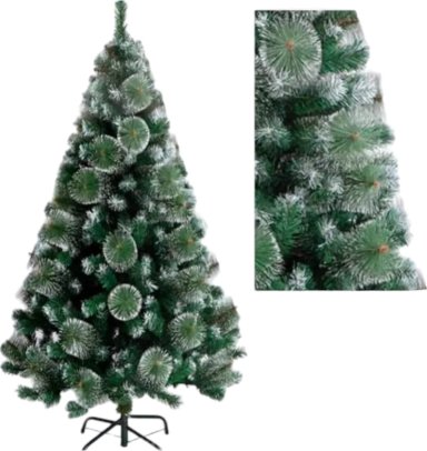 ARBOL DE NAVIDAD PUNTAS BLANCAS PINO VERDE 210 CM - 1