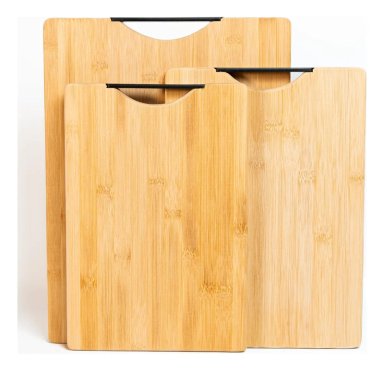 TABLA DE CORTAR DE MADERA BAMBU CARNE Y VERDURAS PICOTEO 38X28CM - 1